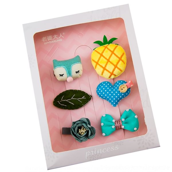 

uYaQ crown bear pin accessories bandheaddress headband flower haircircle little princess children's hair accessories combination set hand, Slivery;white