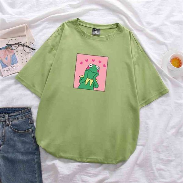 

summer cotton large size loose short-sleeved t shirt mid-length soft t-shirt women's clothing 210708, White