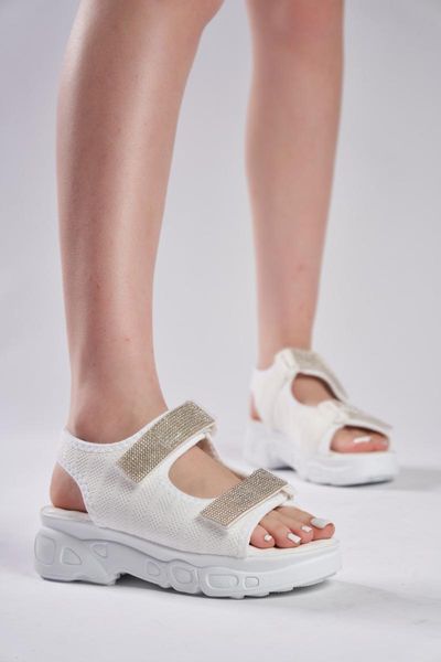 

sandals lexi sterling silver gemstone thick sole white, Black