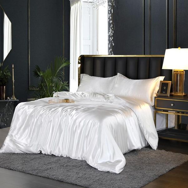 

bedding sets summer set luxury duvet cover silky bed smooth sheets and pillowcases quality quilt home textiles