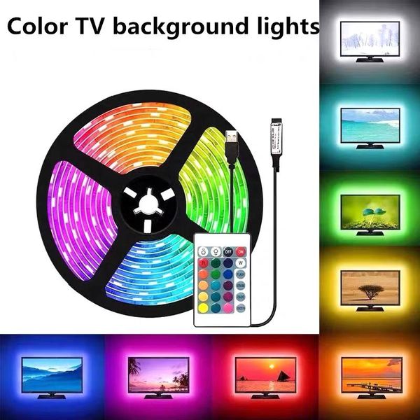 

strip light bluetooth luces led rgb 2835 waterproof flexible lamp tape ribbon tv deskscreen backlight bias lighting strips