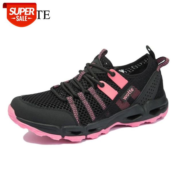 

casual flat shoes women breathable hiking for non-slip outdoor sneakers walking big size 36~44 #ay6i