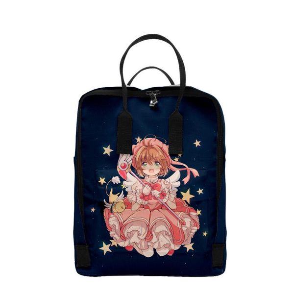 

backpack cardcaptor sakura 3d printing fashion oxford shoulder bags school for teens girls travel tote bag