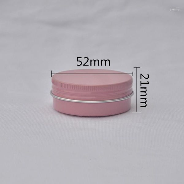 

storage bottles & jars 30/50/100pcs pink aluminum jar 30g lip oil cosmetic eye cream bottle refillable batom lotion tin container