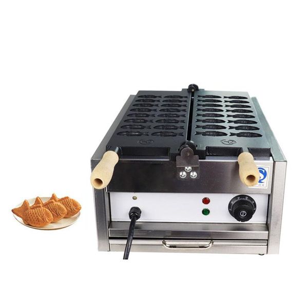 

commercial electric 16pcs mini small taiyaki machine non-stick fish shape waffles cake maker 110v 220v bread makers