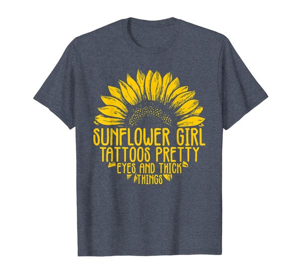 

sunflower girl tattoos pretty eyes and think thighs t-shirt, White;black