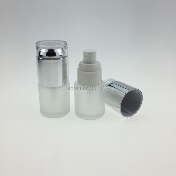 

storage bottles & jars frosting glass spray bottle emulsion lotion pump cosmetics essence packaging white/gold/sliver cap