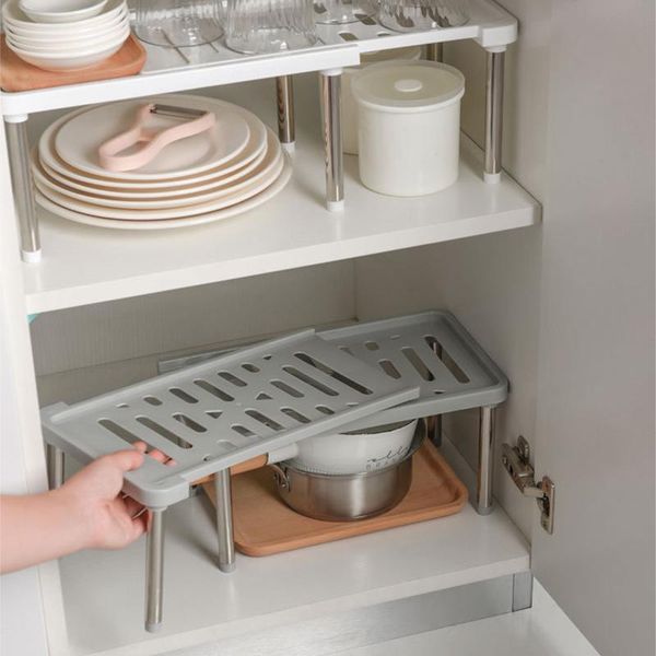 

hooks & rails retractable closet organizer kitchen adjustable caster storage shelf wardrobe rack cabinet holders home