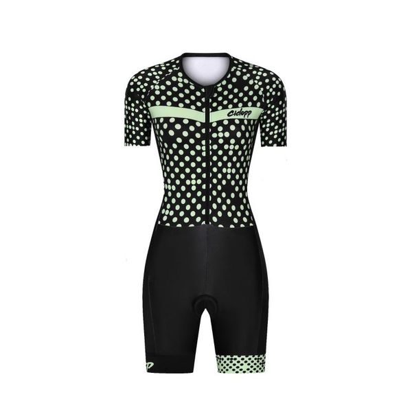 

racing sets 2021ciclopp summer women's triathlon sports short-sleeved one-piece tight-fitting jersey quick-drying sweat-wicking suit, Black;blue