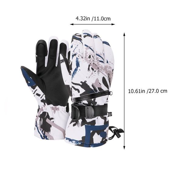

ski gloves 1 pair of outdoor windproof anti-skid skiing winter riding