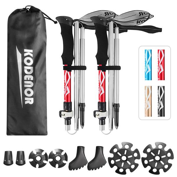 

trekking poles 2pc walking stick anti hiking ultralight canes pole for camping