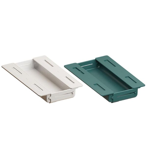 

hooks & rails 2pcs punch drawers self-adhesive storage boxes containers