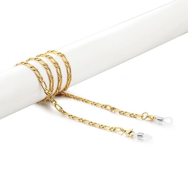 

sunglasses cases & bags gold plated stainless steel chain eyeglasses cord glasses rope strap holder neck band accessories