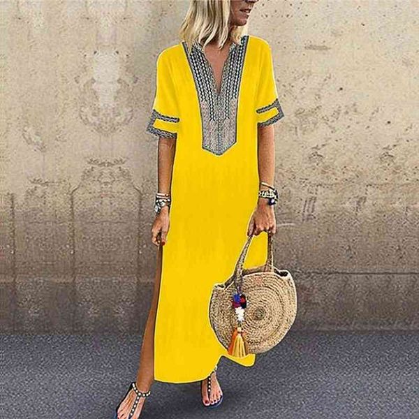 

autumn loose casual women dresses plus size soild short sleeve deep v neck elegant mixi for clothing, Black;gray