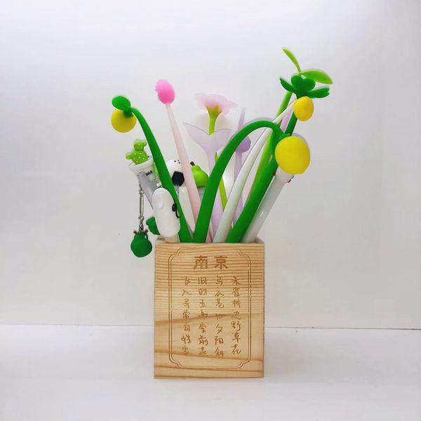 

wanbang needle neutral pen 0.5mm black creative shape mixed with 100 delivery container display rack sile