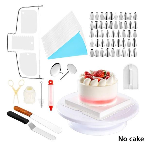 

73pcs/set reusable icing piping nozzles set pastry bag scraper flower cream tips converter baking cup diy cake decorating tools &