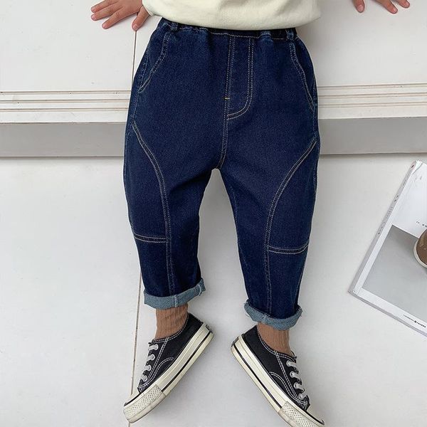 

jeans koodykids autunm kids boys denim pants casual long sleeve bear sweatshirts children boy demin spring, Blue