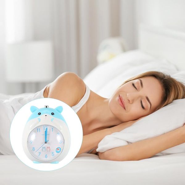 

desk & table clocks children alarm clock cartoon hamster night light for boys girl