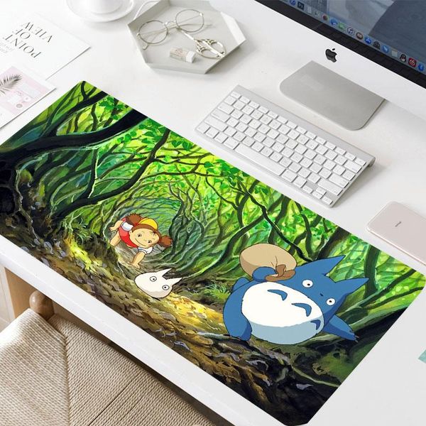 

mouse pads & wrist rests anime 900x400mm totoro pad mat carpet lapbig padmouse notbook computer gaming mousepad gamer play manga