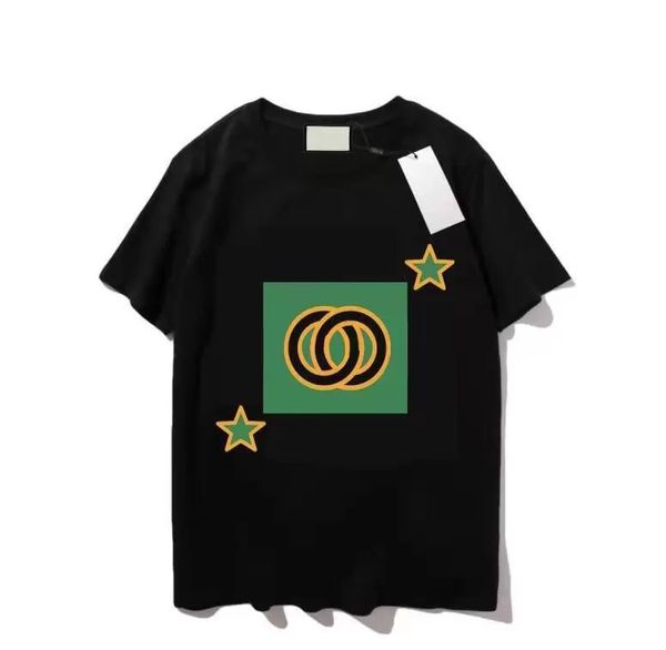 

2021 new designers t shirts mens pure cotton brands embroidery with short sleeves trend of the classic short-sleeved slim breathable 141, White;black