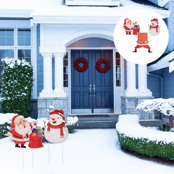 

christmas yard signs garden lawn scene decorations Â christmas greeting cards