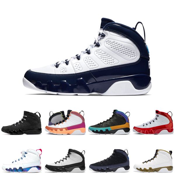 

2021 9 basketball shoes jumpman 9s anthracite black blue gym red multi-color og space jam statue mens trainers sport sneakers