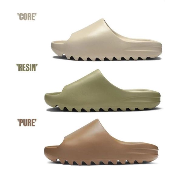 

slipper bone white sand bean green slide zlh, Black