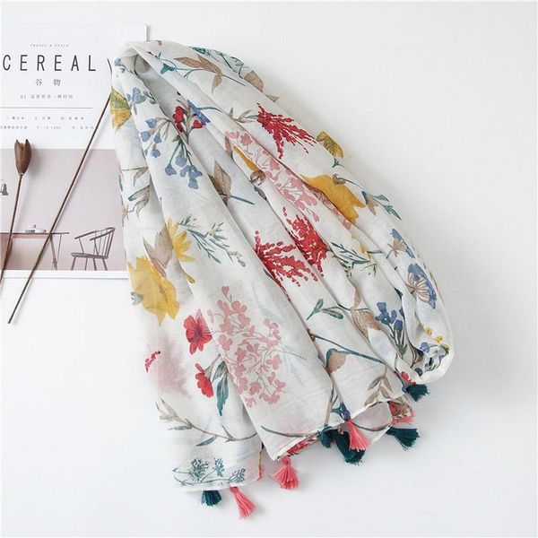 

scarves 2021 fashion floral tassel viscose shawl scarf lady wrap foulard women luxury designer bufandas cachecol, Blue;gray