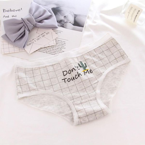 

panties arrived 4pcs/lot girl underwear briefs cotton lingerie soft comfortable striped panty plaid 3126, Camo