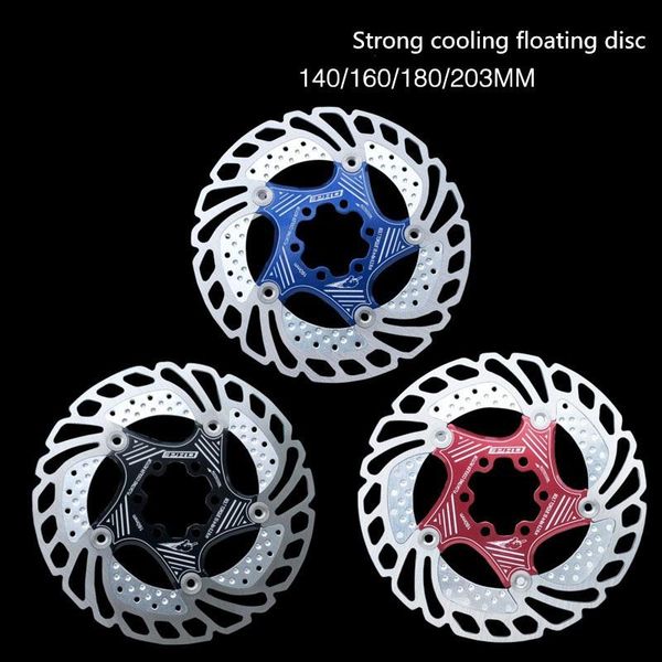 

bike brakes mountain road strong cooling floating brake disc pad140/160/180/203mm high-intensity pad rotor