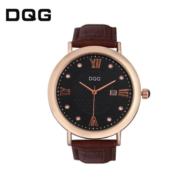 

wristwatches dqg fashion trend belt watch female student korean version of simple calendar luminous waterproof, Slivery;brown