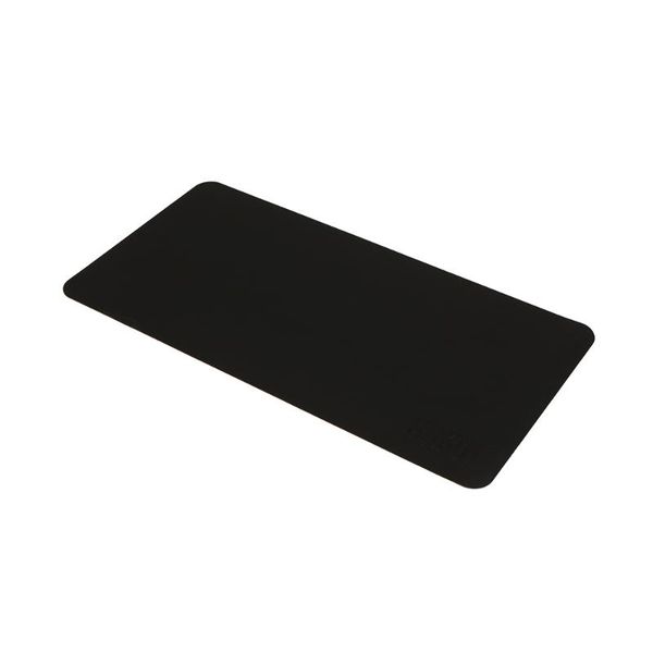 

mouse pads & wrist rests bubm pu leather protector pad mat desk writing waterproof anti-oil for office and home (black&black, l)
