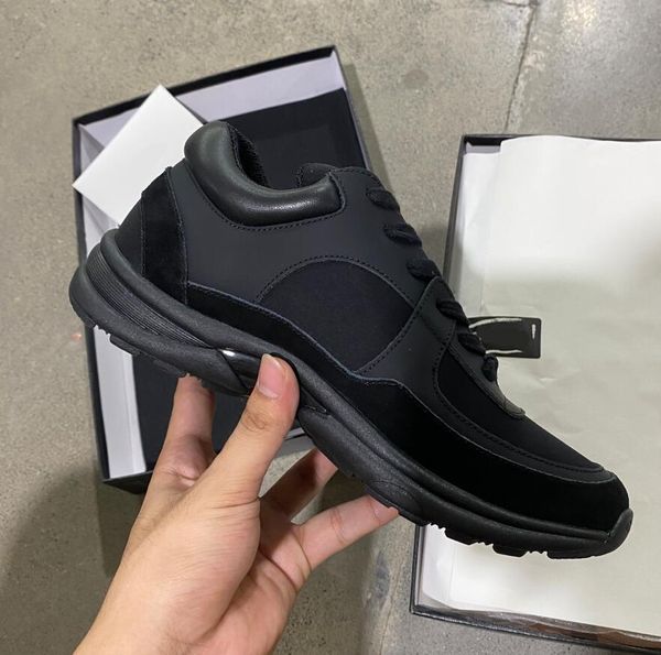 designer di marca di lusso uomo donna scarpe casual riflettenti Sneakers in vera pelle partito velluto pelle di vitello fibra mista di alta qualità con scatola 35-46