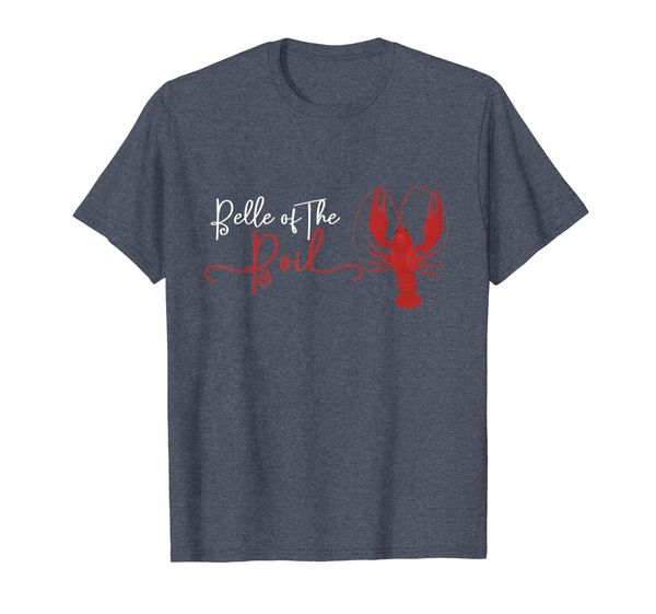 

belle of the boil seafood boil party crawfish lobster tshirt, White;black