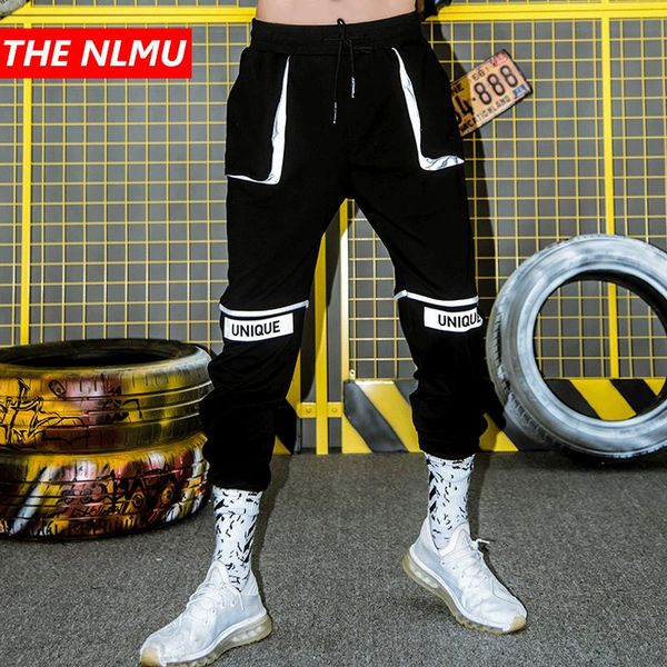 

men's pants hip letter printed harem men joggers pant 2021 summer autumn fashion streetwear dancing trousers sweatpants gw653, Black