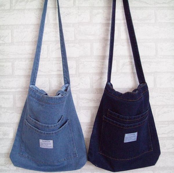 

evening bags 2021 casual messenger canvas female bag ins denim shopping mother student
