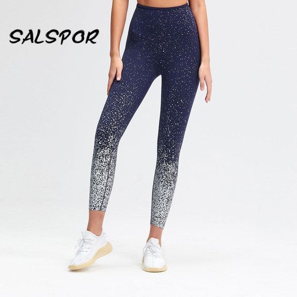 

shiny leggings women printed sport legging running slim high waist femme tights leggins work out basic gym pants women's, Black