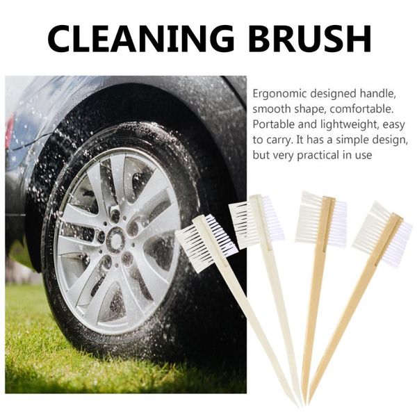 

pcs double-head car cleaning brushes practical rim hub brush sponge