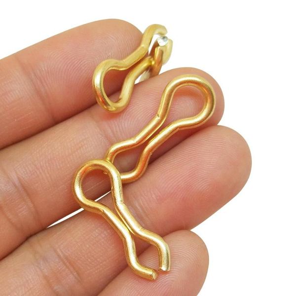 

5000-pieces swivel fishing sinker eyelets s brass wire carp swivels clip snaps connetor hooks
