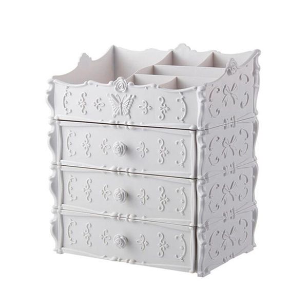 

bathroom storage & organization plastic cosmetic drawer container makeup organizer box for make up jewelry nail holder home desksundry c