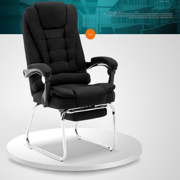

living room furniture home computer chair silla oficina modern simple office massage reclining bow foot fabric boss chairs gamer