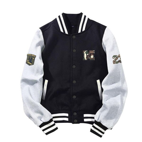 

men's jackets 2021 arrival fashion camouflage military fleece casual rib sleeve cotton single breasted brand clothing bomber jacket, Black;brown