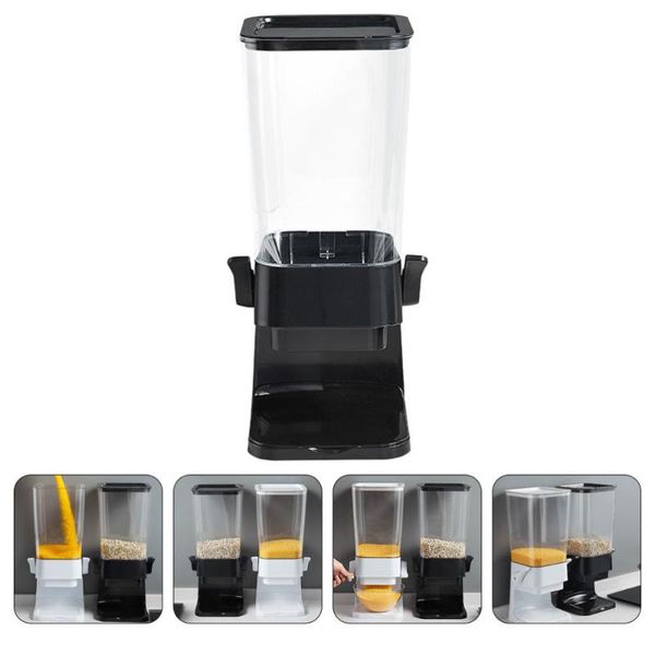 

storage bottles & jars 1pc kitchen rice organizer container grains holder (white)