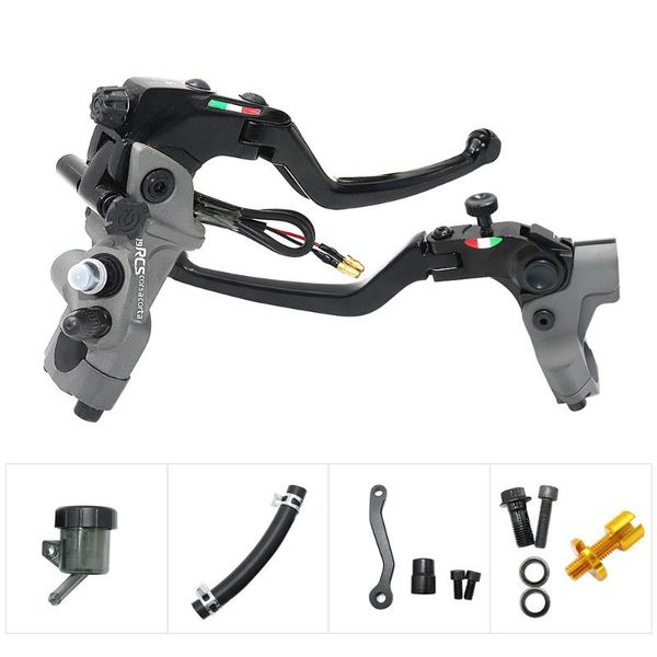 

motorcycle brakes universal 7/8" 22mm 19rcs brake master cylinder hydraulic pump reservoir clutch cylindr levers