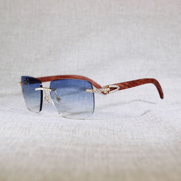 

75% off outlet store online rhinestone peacock wood rimless sunglasses men natural buffalo horn oversize square retro shades oculos eyewear, White;black