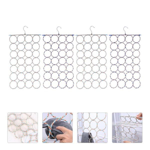 

pcs 28 loops scarf hangers ties storage rack eco-friendly shawl holder & racks