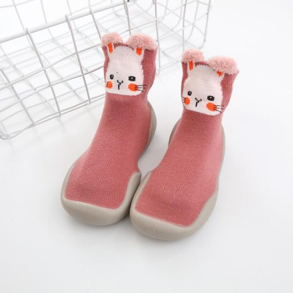 

first walkers baby spring mixed color anti-slip short socks born infant boy girl thick warm floor sock toddler children kids slipper