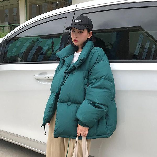 

women's down & parkas bread clothes women short ins loose korean cotton fashion bf puffy coat small padded jacket tide clothing, Black