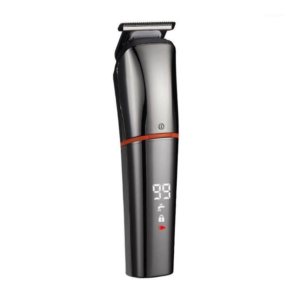 

digital display power multifunctional six-in-one hair clipper electric oil head waterproof usb charging1, Brown