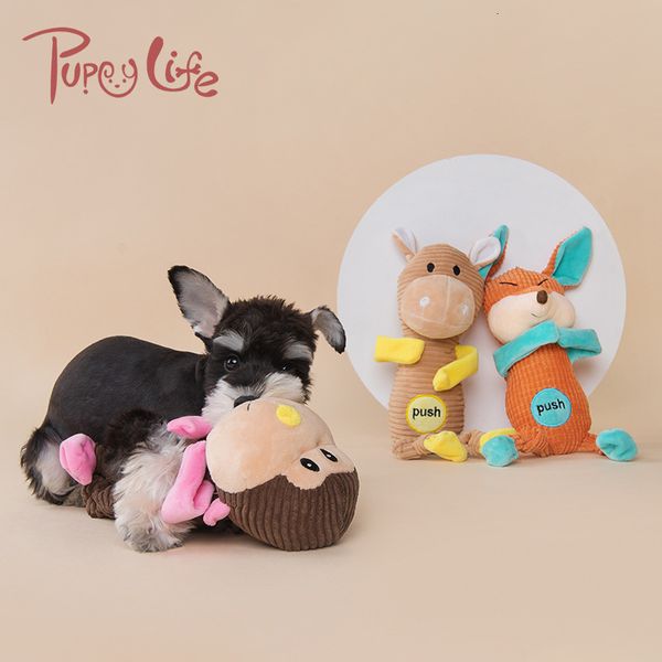 

pet interactive cuddle animal doll plush dog toys